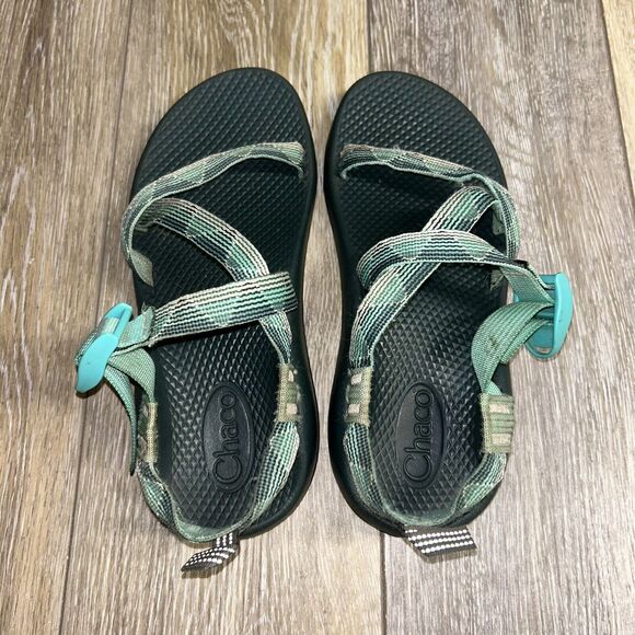 Womens US Size 5 Chaco Teal Green Sandal Strappy Active Hike Water Shoes EU 36 - Picture 8 of 11